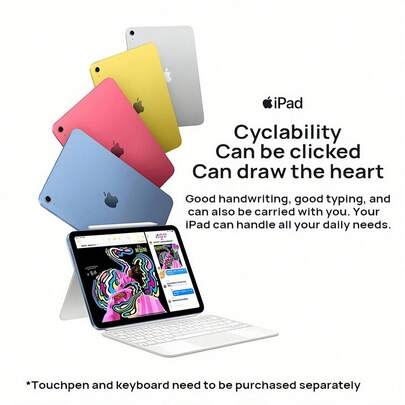 Apple IPad (11th Generation), New Model For 2025, Liquid Retina Display, 12MP Rear Camera, USB-C Port, 11-Inch WLAN Version, A16 Chip.