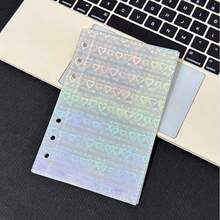 A6 Transparent Colorful Oyster Shell Double Snap Binder, Minimalist 6-Ring Loose Leaf Notebook Cover, Binder, Sticker Album, Idol Cards, Stickers, Planner, Can Store Beautiful Photos, Budget Planner, Can Be Used As Photo Album, Money Saver, Stationery, Notebook, Sticker Book, Loose Leaf Book, Sticker Notebook, Refill, Pocket Book, Seal Book, Office Supplies, School Supplies, Back To School - Colored Oyster Binder - View 11