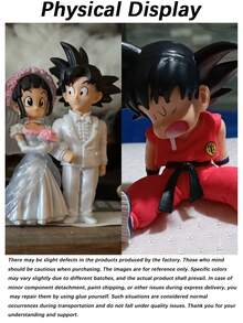 bandai 卡卡羅特與琪琪婚禮場景 Q 版 PVC 動漫角色收藏雕像模型裝飾禮品 | 完美萬聖節禮物－生日、週年紀念、畢業、返校、婚禮季節與節日禮物，適合粉絲、收藏家展示、動漫主題派對裝飾與 Cosplay 道具，收藏禮品，成人動漫收藏品 - 彩色 - 查看 8
