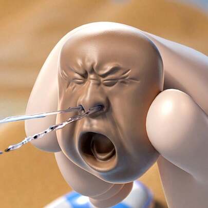 1pc/3pcs Yawning Tea Pet Figurine - Unique Interesting Handheld Item - Squirt Water - Cute Monster With Weird Expression - Yawning Water Gun - Travel Game - Pocket Game - Weird, Pranks, Stress Relief Toy