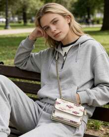 Coach 18 estilos Bolso bandolera de mujer con diseño de caramelos lindos, bolso de mano pequeño con correa de hombro ajustable - blanquecino - Ver 4