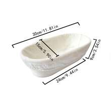 1pc Round/Oval Rattan Bread Proofing Basket With Liner, Sourdough Bread Baking Basket, Multi-Functional Kitchen Tool, Multiple Sizes Available, Handmade Bread Shaping Basket, Natural Rattan Material - View 13