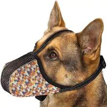 Convient pour la muselière des petits chiens. Muselière en filet d'air douce anti-morsure, anti-mâchage, anti-aboiement, réfléchissante et ajustable avec une couverture complète pour le toilettage et le nettoyage - Multicolore - Voir 19