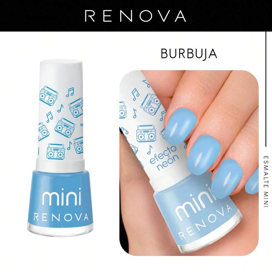 Renova Mini Bubble Nail Polish 7.7ml - Blue - View 1