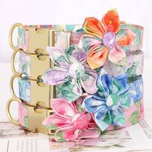 Nylon Flower Print Dog Collar, Suitable For Small, Medium And Large Dogs - Multicolor - View 3