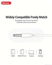 Tai nghe nhét tai có dây với điều khiển tích hợp Type-C/3.5mm, thiết kế bán nhét tai tiện dụng, vừa vặn thoải mái, âm thanh stereo nguyên bản, tương thích với các thiết bị VIVO và PC. - Xem 6
