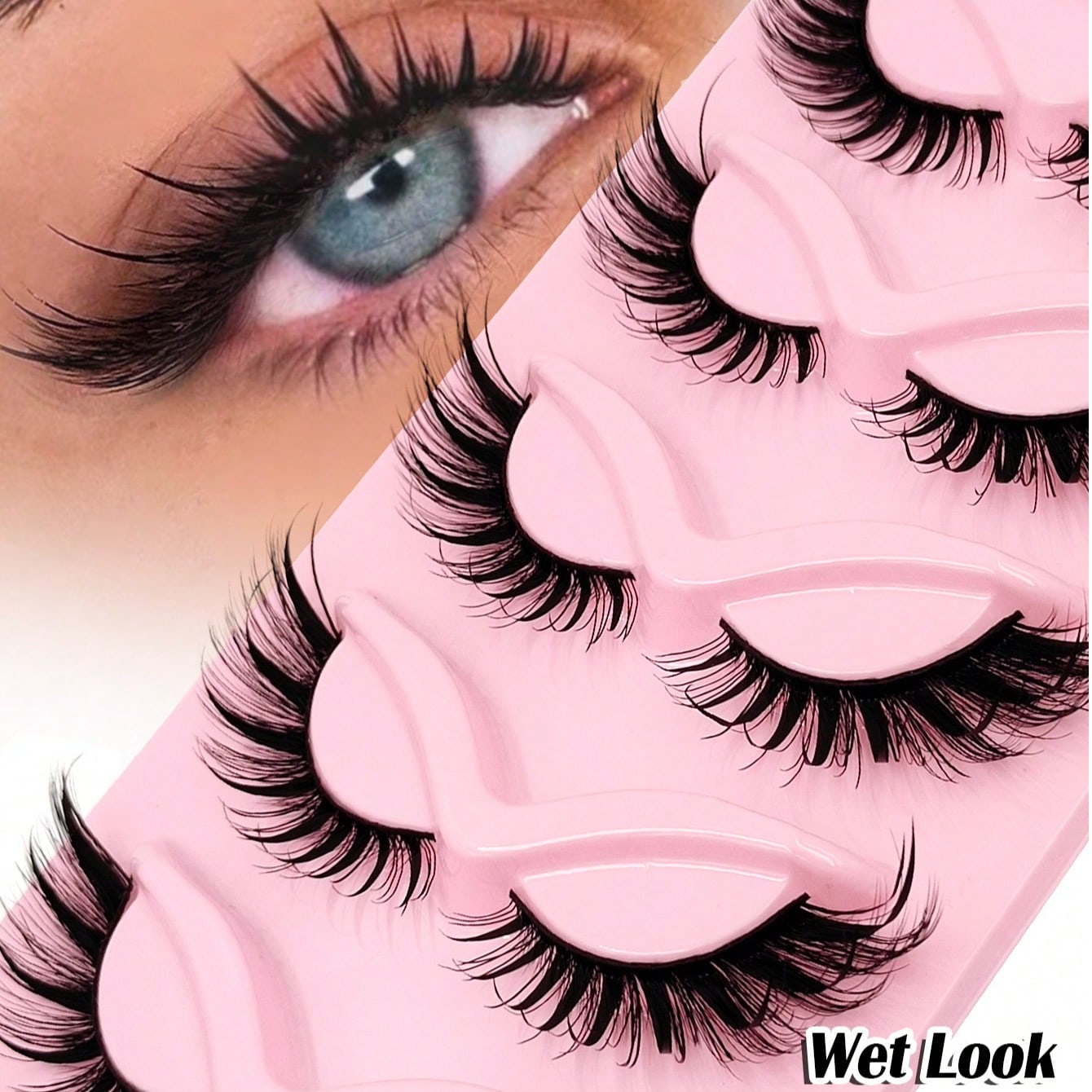 5 Pairs Of Luxurious Spike Lashes Upgrade - Spike Lashes Flake Design, Lashes With Spikes: Lightweight, Wispy, 3d Volume Long, Soft, Fluffy, Reusable, Thick Lashes, Fox Eye Cat Eye Lashes Spike False Strip Eyelashes Makeup Brushes For Create Beautiful Eye Sexy Eyelash Extension Lashes,Fake Lash,Anime Lashes