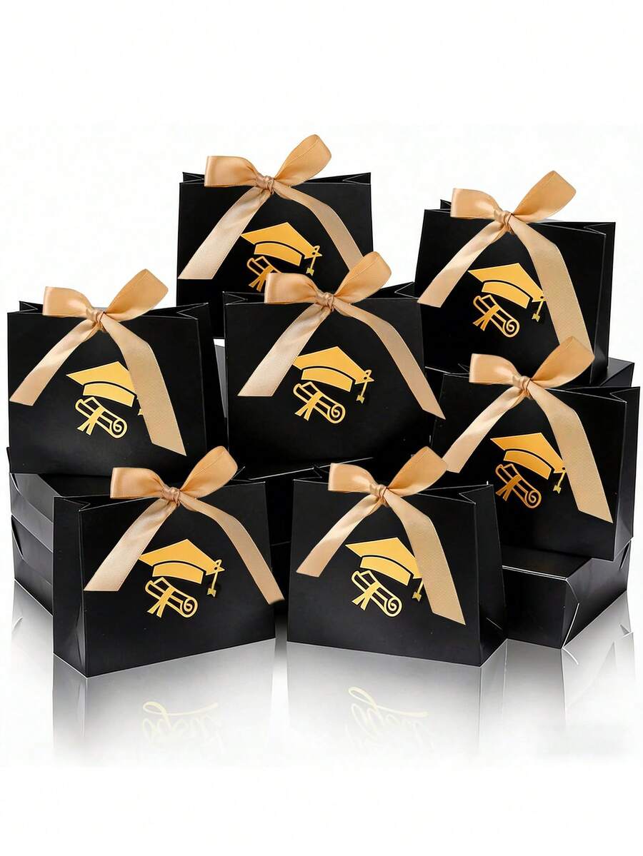 10pcs Graduation Gift Boxes, Mini Graduation Gift Boxes With Cap ...
