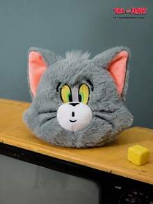 POKOJA LAND TOM & JERRY Móc khóa hình mèo Tom dễ thương - Mặt dây chuyền hình mèo hoạt hình đáng yêu, phụ kiện ba lô mềm mại, túi treo xinh xắn không phải nhung, đồ trang trí thời trang ngọt ngào cho túi xách và chìa khóa. - Xám - Xem 8