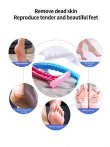 1 Fuß Hornhautentferner Pflegewerkzeug, Fußpflegewerkzeug Hornhautschaber, ergonomisches Design, verschleißfester Griff, tragbar und leicht zu reinigen, Pedikürewerkzeug, Fersendatei, professionelles Fußpflegewerkzeug für Zuhause, perfekt zum Entfernen von Hornhaut und rissiger trockener Haut, Fußschaber, Fußpflegewerkzeug, Hornhautentferner, Fußfeile, Hühneraugenentferner - A - Übersicht 9