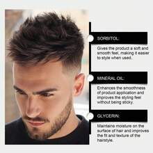 男士造型发蜡 - 自然蓬松、顺滑、亮泽，持久哑光效果，适合所有发质 - 定型髮泥 - 查看 6