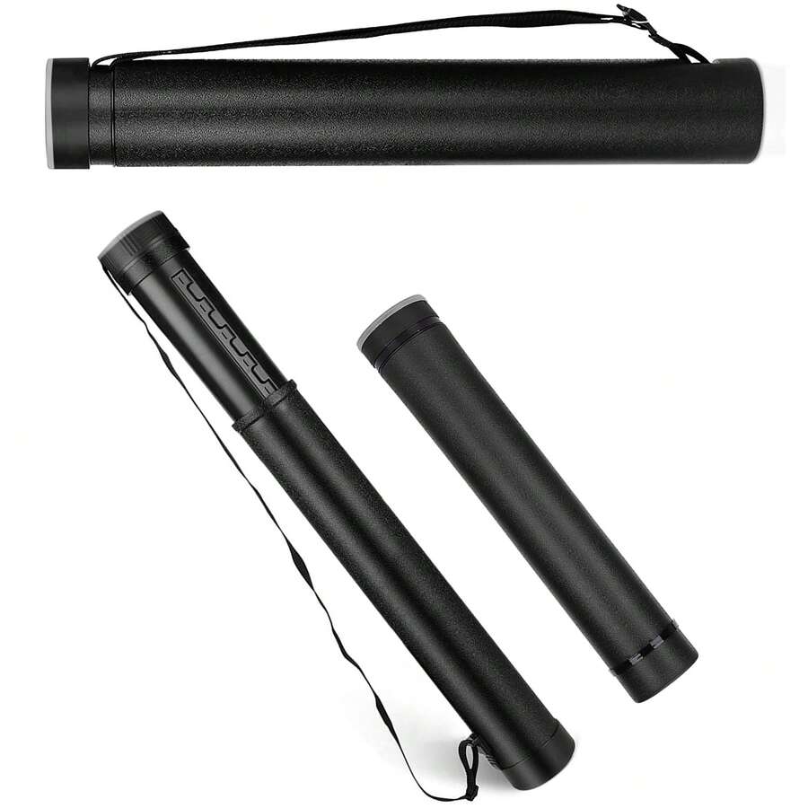 Crystals Extendable Portfolio Tube Drawing Storage Poster Holder Blueprint Carry Case With Strap Medium - 5L Flask - View 1