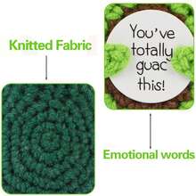 1个可爱针织牛油果玩具：随时随地，陪伴您左右，带来笑容，传递积极能量！这款可爱的针织牛油果不仅是毛绒玩具，更是一张充满正能量的卡片，鼓励您乐观地拥抱生活。 - 彩色 - 查看 3