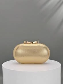 1 chiếc túi xách nữ thời trang họa tiết hoa, túi dự tiệc đính sequin lấp lánh kiểu cổ điển, thích hợp cho các cô gái dự tiệc, cô dâu, cặp đôi mới cưới và nhân viên văn phòng, dự tiệc cưới, túi hộp nhỏ (họa tiết ngẫu nhiên) - Vàng - Xem 6