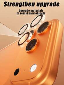 Bộ 1 miếng dán cường lực bảo vệ ống kính camera, độ phân giải cao, chống vỡ, chống trầy xước, chống bám vân tay, tương thích với dòng 11/12/13/14/15/16/17/17 Pro/17 Pro Max, quà tặng mùa xuân. - Trong sáng - Xem 2