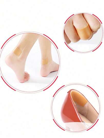 1 rollo de protector de tacón invisible de alta calidad - Almohadillas de silicona impermeables y amortiguadoras, adecuadas para tacones altos y tobillos