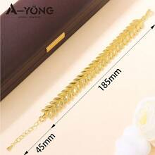 Dubai Fashion Elegant Gold Bracelet 21k Gold Plated Arabic Multi Layer Wrap Bracelets Italian Oman Women Bridal Wedding Party Jewelry - Elegant Bracelet - View 11