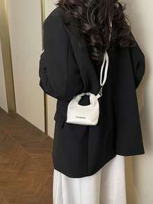 2026 Nuevo bolso de moda, exquisita mini bolsa bandolera, portador de tarjetas versátil, pequeño bolso de mano - Blanco - Ver 5