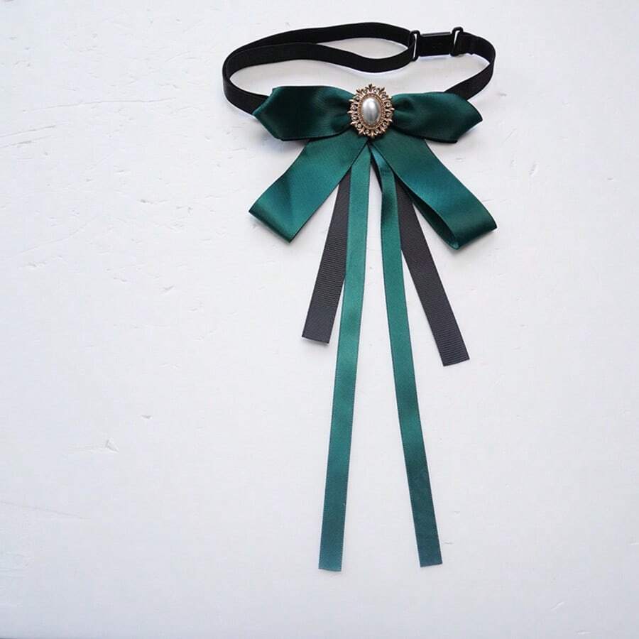 1件拼接休闲涤纶面料，四季皆宜 - 墨綠色 - 查看 1