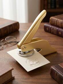Custom Pliers Stamp With Text, Personalized Book Embosser, Birthday Gift For Book Lovers, Envelopes Invitations Decor, Ex Libris Seal - Style a - View 2