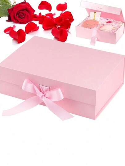 1个可折叠礼盒，礼品包装盒，适用于沙特阿拉伯国庆日，适合赠送亲朋好友，通用节日礼品