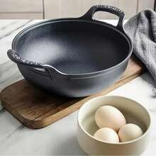Cast Iron Ingot Pot, Thick Double-Ear Stew Pot, Soup Pot. Small Wok, Frying Pan, Non-Stick Flat Bottom Pan, No Coating - View 4