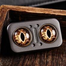 Premium Metal Fidget Toy With Cat Eye Design - Reversible Slider Stress Relief Toy For Adults, Portable EDC Fidget Gadget For Anxiety Relief, Focus Improvement, And Office Desk Decompression, Unique Alternative With Smooth Tactile Feedback, Perfect For Stress Management And Sensory Play - متعدد الألوان - مشاهدة 10