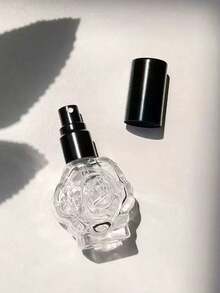 4pcs/1pc 10ml Rose Flower Perfume Spray Bottle, Glass Empty Bottle, Portable Perfume Decanting Bottle - Multicolor - View 3