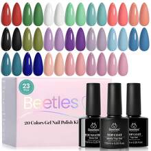 Beetles Spring Gel Polish Set - Fingertip Palette, 32 Colors Valentines Polish Set With Base Top Coat - 23pcs 20Colors Gel Polish Set - 查看 8