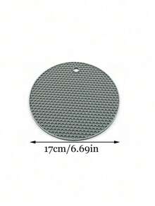 1pc/10pcs Random Color Silicone Heat Resistant Placemats - Round Non-Slip Pot Holder Mats For Kitchen Countertops & Dining Tables,Silicone Heat-Resistant Mat,Household Casserole Anti-Scald Pot Mat, Dining Table Mat,Coffee Coaster - Multicolor - View 7