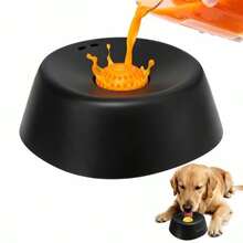 1 bát ăn chậm cho thú cưng dạng bóng liếm, dụng cụ phân phối thức ăn lỏng dạng bóng liếm, phù hợp cho mèo và chó, thảm ăn chống trượt, đồ chơi liếm tương tác, dễ vệ sinh. Đồ dùng cho thú cưng: bát ăn chậm cho chó có bóng chống trượt. - 180ML - Xem 1