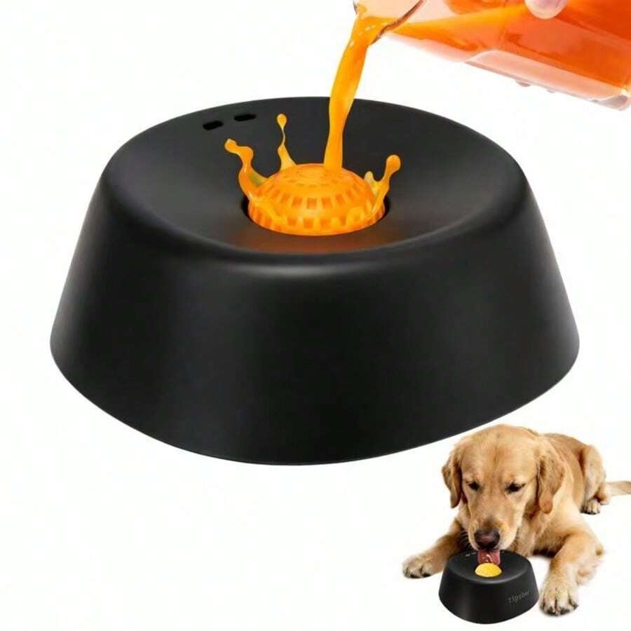 1 bát ăn chậm cho thú cưng dạng bóng liếm, dụng cụ phân phối thức ăn lỏng dạng bóng liếm, phù hợp cho mèo và chó, thảm ăn chống trượt, đồ chơi liếm tương tác, dễ vệ sinh. Đồ dùng cho thú cưng: bát ăn chậm cho chó có bóng chống trượt. - 180ML - Xem 1