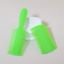 2 piezas Peine vintage para piojos, peine para eliminar caspa con dientes súper densos, combo con y sin mango - Ver 13