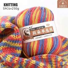 5 PEÇAS/250g Fio Colorido Gradiente Luxuoso, Textura Macia e Confortável. Adequado para Tricô e Crochê Feitos à Mão: Suéteres, Cachecóis, Casacos, Xales, Chapéus, Meias DIY e Outras Artesanatos, Cores Ricas Disponíveis. - multicolorido - Visão 21