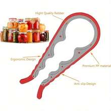 4-In-1 Household Bottle Opener, Simple Handle Design, Anti Slip Rotating Bottle Cap Opening Tool, Suitable For Bottle Caps And Can Caps, Kitchen Accessories, Essential For Home Cooking WQH2 - 查看 5