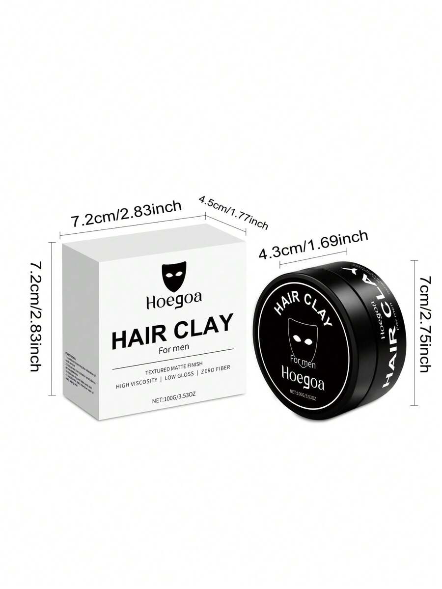 男士造型发蜡 - 自然蓬松、顺滑、亮泽，持久哑光效果，适合所有发质