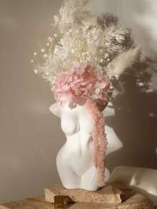 1 chiếc bình hoa hình dáng phụ nữ hiện đại, tác phẩm điêu khắc bằng nhựa trắng tối giản, thích hợp để cắm hoa, điểm nhấn trang trí nhà theo phong cách Scandinavia, vật trang trí thanh lịch cho phòng khách, phòng ngủ, văn phòng, kệ sách và mặt bàn, hoàn hảo cho trang trí nghệ thuật đám cưới, quà tặng Ngày của Mẹ, bình hoa phòng, bình thủy tinh. - Nhiều màu - Xem 5