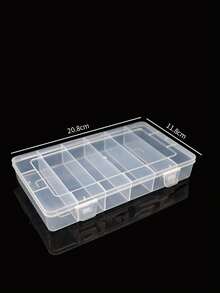1/2pcs Transparent Delicate Jewelry Storage Box, Plastic Jewelry Craft Painting Storage Box, Transparent Small Fishing Tackle Box, Sewing Embroidery Storage Box - A - View 8