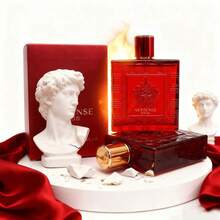 Ve Eros Flame Eau De Parfum 3.4 OZ/ 100ML, Men's Perfume EDP Fragrance Long-Lasting Boyfriend Husband Father Brother Birthday Graduation Party Travel Camping Outdoors School Campus Trip Festivals Anniversary, Gift Valentine's Day Halloween Thanksgiving Christmas New Year's Day - Cálido y picante - Ver 3