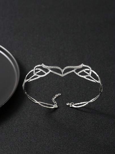 新娘配饰 1 精致合金发箍 & 完美搭配女士婚礼、生日和派对