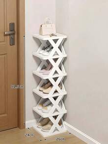 1 kệ đựng giày đứng 9/6/3 tầng, tiết kiệm không gian, thiết kế hẹp, kệ đựng giày nhỏ gọn, kệ để giày tự lắp ráp cho lối vào, tủ quần áo, hành lang, dễ lắp ráp và cấu trúc chắc chắn, màu đen trắng, chất liệu nhựa, phụ kiện đi kèm. - Nhiều màu - Xem 13
