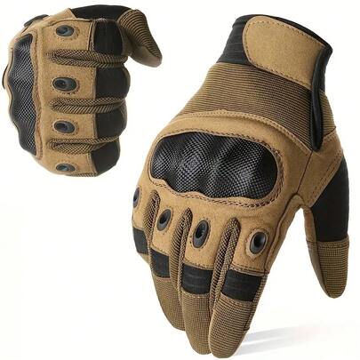 Men'S Tactical Winter Gloves - Touchscreen Compatible, Full-Finger Warm Design, Adjustable Closure, Outdoor Activities And Cycling - Cold Weather Equipment
