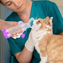 Portable Pet Nebulizer, Handheld Nebulizer: The Compact Size And Lightweight Structure Make It Easy To Use At Home Or On The Go, And It Is Also Easier To Clean. Provides Two Silicone Masks. - Green - View 9