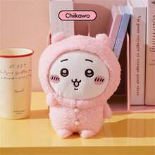 Miniso Chiikawa Pajama Series Standing Posture Plush Toy Chiikawa Usagi Hachiware Rakko Kurimanju Soft Stuffed Doll Cartoon Anime Sofa Pillow Cushion Ornaments Christmas Festival Gift - 彩色 - 查看 3
