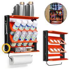 Spray Paint Lube Can Wall Storage Holder Rack Organizer Metal Shelf Van Garage - B - View 6