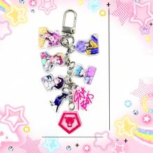 KPOP 女团及男团 Sagara 猎魔亚克力钥匙扣吊坠，蓝色猫咪系列饰品 - 彩色 - 查看 12