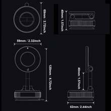 Magnetic Suction Vacuum Phone Holder Car Mount - Black - View 8