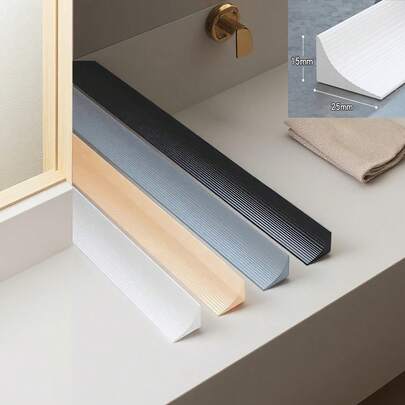 1 Rollo 1m X 2.5cm Protector contra salpicaduras autoadhesivo de silicona impermeable, barrera de agua plegable para cocina, baño y encimera, sello de piso flexible, fácil instalación, represa de agua de baño sólida y flexible, adecuada para fregaderos y encimeras, estilo clásico - Represa de agua plegable de silicona autoadhesiva, aplicable para fregaderos, gabinetes, estufas, disponible en varios colores