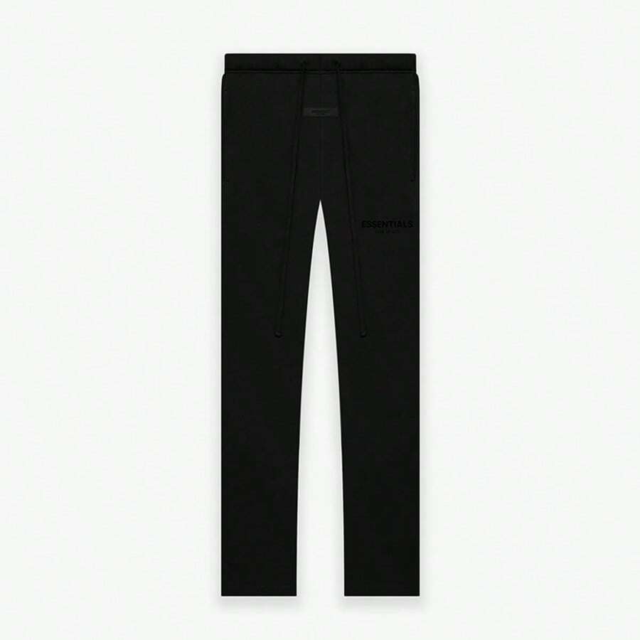 Essentials -Fear Of God SS22 Collection Wide Leg Sweatpants, Unisex High Waist Design, Loose Relaxed Silhouette, Premium Durable Cotton Blend, Elastic Waist With Drawstring, Vintage Washed Finish, Minimalist Streetwear, Comfortable Loungewear For Spring & Summer - GIÃN CƠ - Xem 1