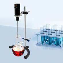 Electric Overhead Stirrer ES-40M 40L 2000RPM Lab Mixer, Digital Timer & Speed Control, 100W DC Motor, Max 30K MPa.S Viscosity, For Research, Industrial Use - Black, Silver - View 8